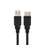 Cabo USB tipo a 2.0 para usb tipo a 2.0 nanocabo 1,8 m preto macho - fêmea