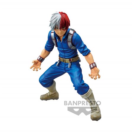 Figura banpresto crônica super master star piece my hero academia the shoto todoroki