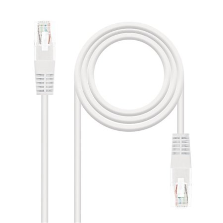 Patch cord rede utp cat.6 rj45 nanocabo 0,25m branco