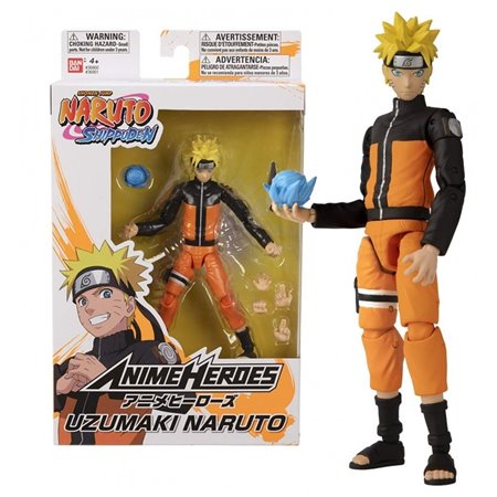 Figura heróis de anime bandai naruto - naruto