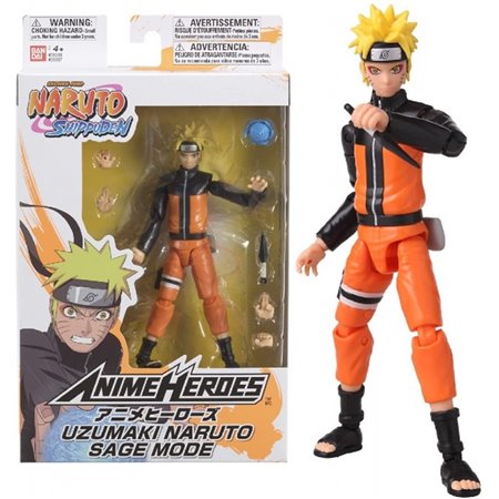 Figura bandai heróis de anime naruto uzumaki naruto modo sábio