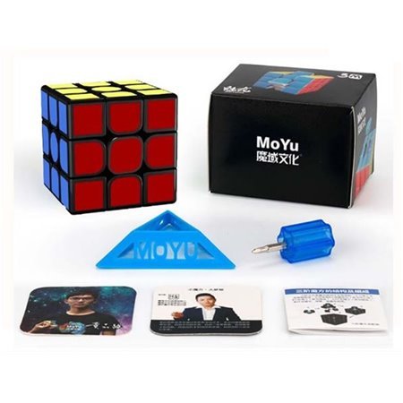 Cubo de Rubik moyu meilong 3x3 magnético preto