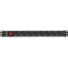 Tira Salicru para rack 19 polegadas sps pdu 8 soquetes interruptor shuko