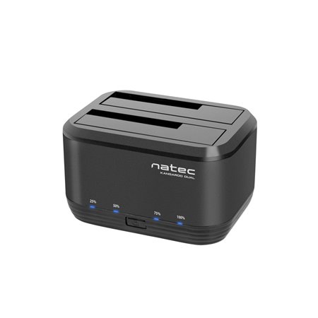 Docking station natec canguru dual usb 3.0 sata preto