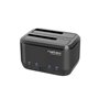 Docking station natec canguru dual usb 3.0 sata preto