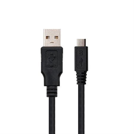Cabo Nano USB 2.0 para Micro USB 0,8 m - Macho - Fêmea - Preto