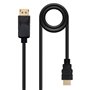 Displayport para cabo HDMI nanocabo 1m - macho - macho - preto