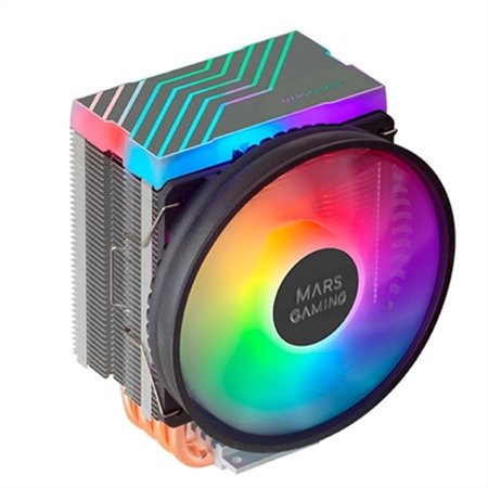 mars gaming mcpu44 110mm dual argb cpu ventilador do dissipador de calor