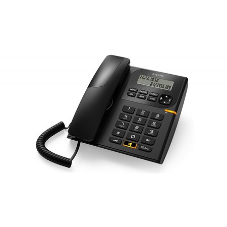 Telefone fixo com cabo alcatel t78 preto