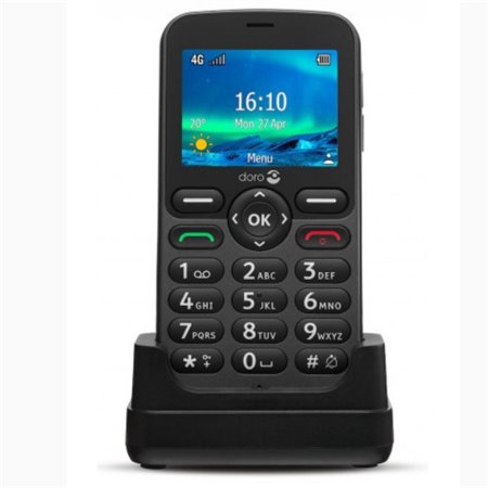 Telemóvel doro 5860 preto - 2,4 polegadas - 4g - preto