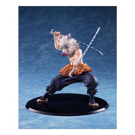 Figura aniplex demon slayer kimetsu no yaiba inosuke hashibira com e sem máscara de javali