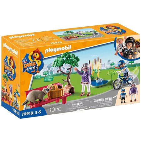 Pato Playmobil de plantão ação policial pegue o ladrão!