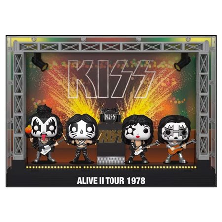 Funko Pop Pack 4 Pops Moments Dlx The Kiss Alive Ii 1978 Tour 67771