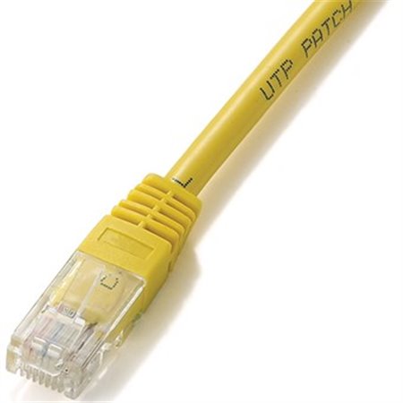 Patch cord de cabo vermelho rj45 u - utp cat6 10m amarelo