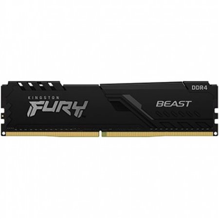 Memória ram ddr4 8gb kingston - 2666mhz - pc4 21300 - fury beast black - cl 16 - 1.35v