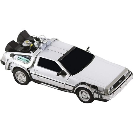 Neca réplica figura de volta para o futuro máquina do tempo delorean 15 cm