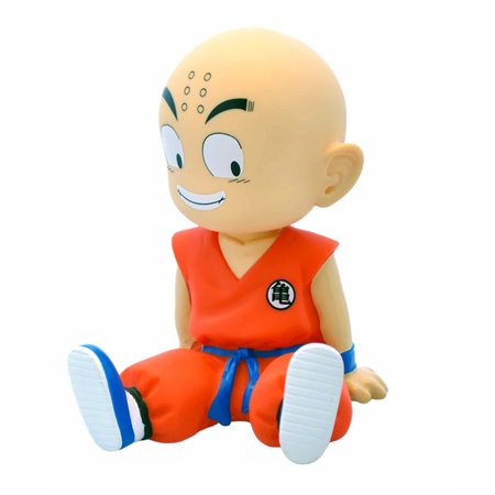 Figura cofrinho plastoy dragon ball sentado krillin