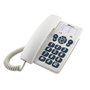 Telefone fixo mudo branco spc original - 3 melodias - tecla r - 10 memórias indiretas - 3 memórias diretas