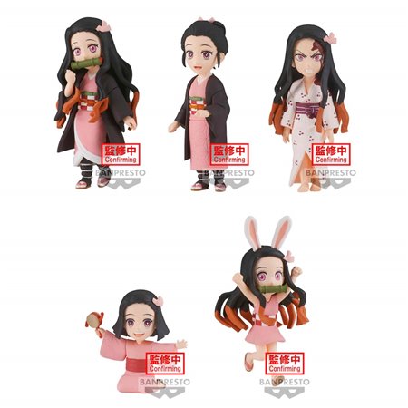 Banpresto figure demon slayer kimetsu no yaiba world colecionável nezuko kamado coleção unidade aleatória