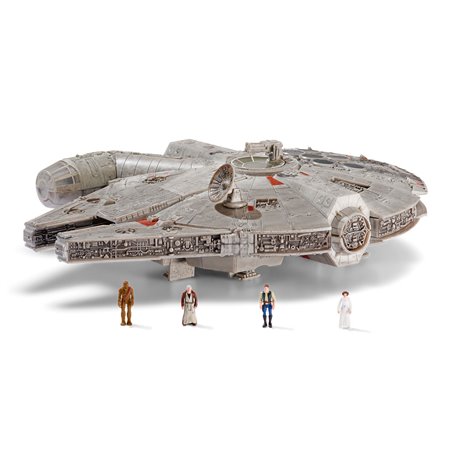 Figura bizak star wars millennium falcon com luz e som