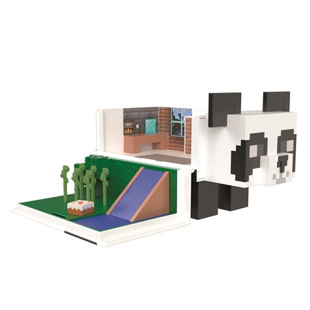 Figura mattel minecraft mob head mini panda house of games