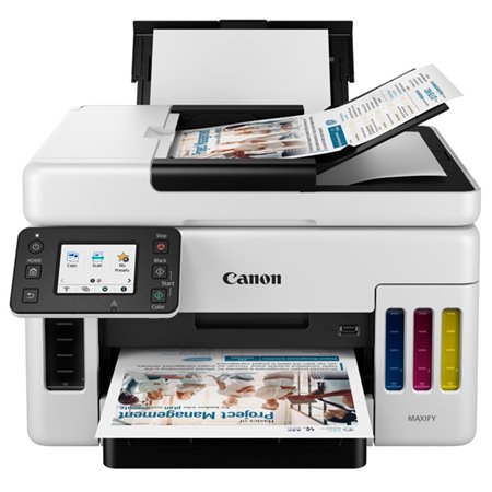 Multifuncional canon maxify gx6050 injeção de cores a4 - 24ipm - usb - rede - wi-fi - impressão duplex - adf 50 folhas