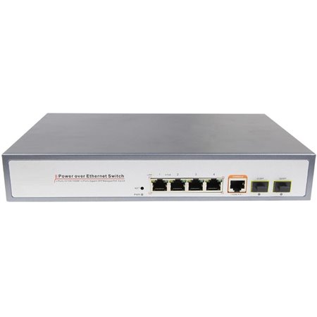 Switch galgus g - sw - m4p2s 4 portas poe 1 porta gigabit ethernet 2 portas sfp