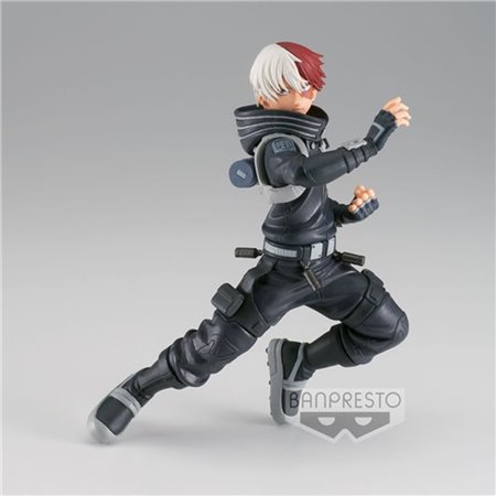 Figura banpresto meu herói academia os incríveis heróis heróis mundiais missão shoto todoroki