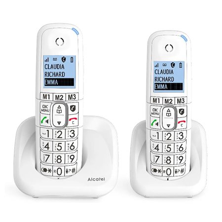 telefone fixo sem fio alcatel dec xl785 duo branco