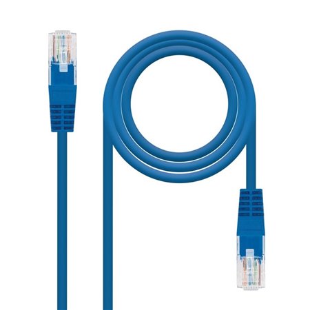 Patch cord rede utp cat.6 rj45 nanocabo 1m azul