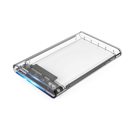 Invólucro do disco rígido - hdd - ssd coolbox coo - sct - 2533 2,5 polegadas sata usb 3.0 transparente