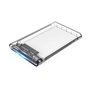 Invólucro do disco rígido - hdd - ssd coolbox coo - sct - 2533 2,5 polegadas sata usb 3.0 transparente