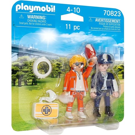 Playmobil duo pack médico e polícia