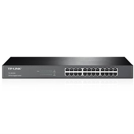 Switch 24 portas 10 - 100 - 1000 rack 19 polegadas 1u tp - link