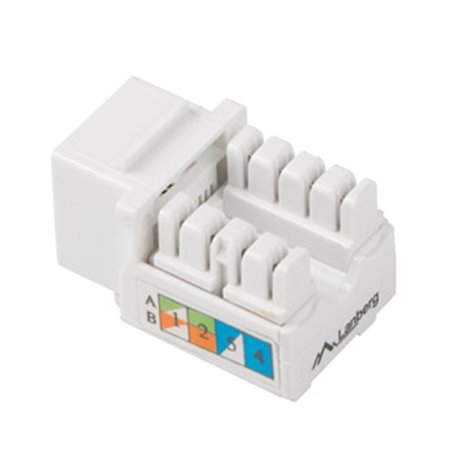 Lanberg cat 5e utp rj45 conector trapezoidal de 90 graus