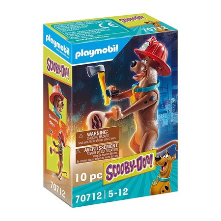 Playmobil Scooby-doo! bombeiro figura colecionável