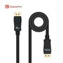 Nanocable displayport 1.4 cabo certificado vesa dp - m - dp - m preto 1,0m