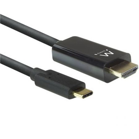 Ewent cabo adaptador usb tipo ac hdmi 4k - 30hz macho - macho 2m