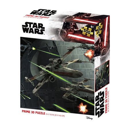 Quebra-cabeça lenticular prime 3d star wars batalha 500 peças