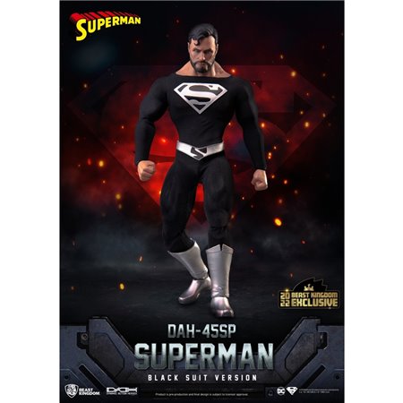 Figura besta reino dc comics superman dynamic8h especial terno preto