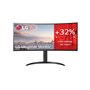 Monitor led lg 34wp75cp 34 polegadas 3440 x 1440 21:9 5ms hdmi porta de exibição usb-c alto-falantes reg. altura do jogo