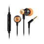 Fones de ouvido com microfone gaming krom kinear jack intraural cabo de 3,5 mm