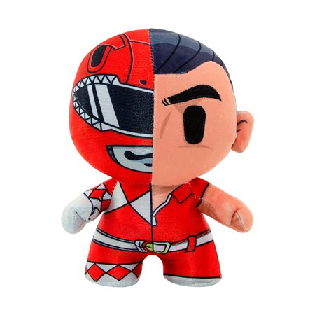 brinquedo de pelúcia vermelho power rangers dznr