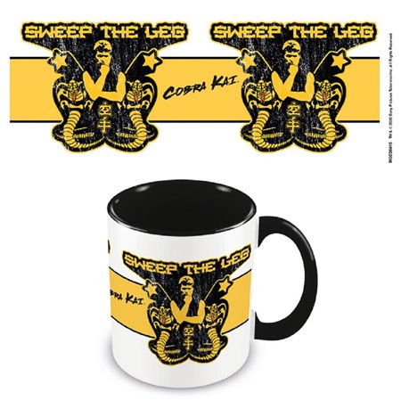 pirâmide karate kid cobra kai varrer a perna caneca preta