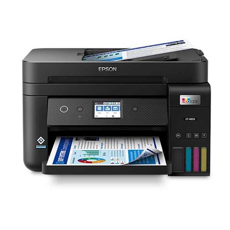 Epson multifuncional injeção de cores ecotank et - 4850 fax - a4 - 15,5 ppm - 8,5 ppm - usb - rede - wi-fi - impressão duplex - 