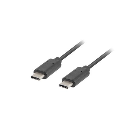 Cabo 2.0 lanberg usb tipo c macho - usb tipo c macho 1m preto