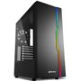 sharkoon rgb slider atx 2xusb3.0 2xusb2.0 case sem fonte preta