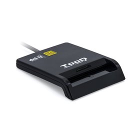 Leitor de cartão externo tooq tqr - 211b dnie sim usb - c preto