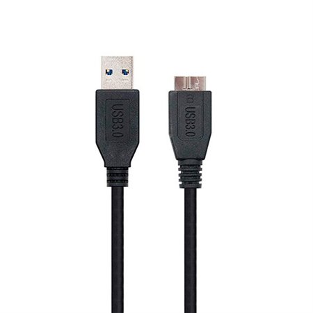 Cabo USB tipo a 3.0 para micro usb tipo b 3.0 nanocabo 1m preto macho - macho