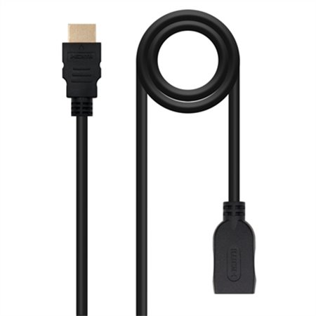 Cabo HDMI 2.0 nanocabo 2m - macho - fêmea - preto